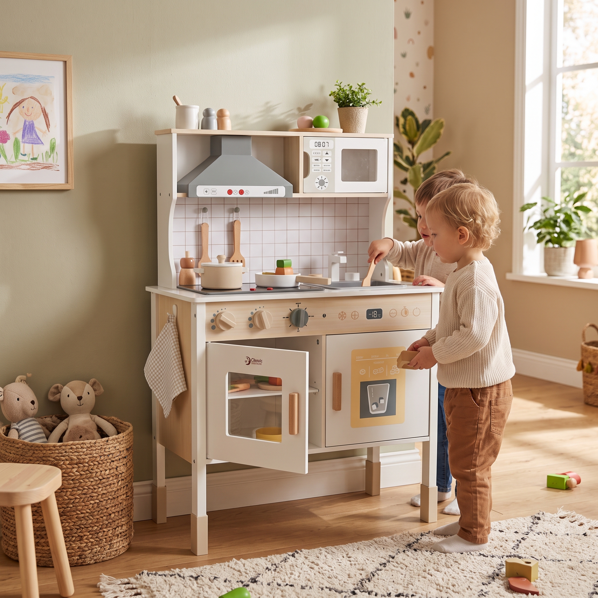 Modern Kitchen Playset with Accessories
