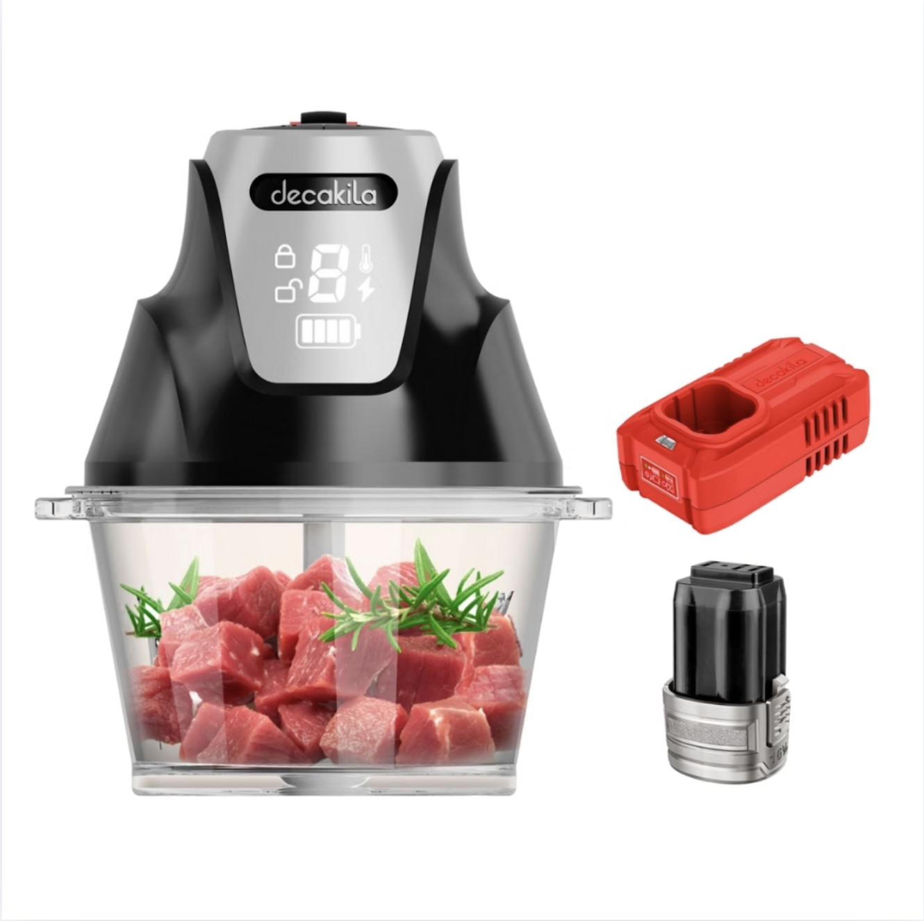 2L Cordless Chopper with Battery Pack