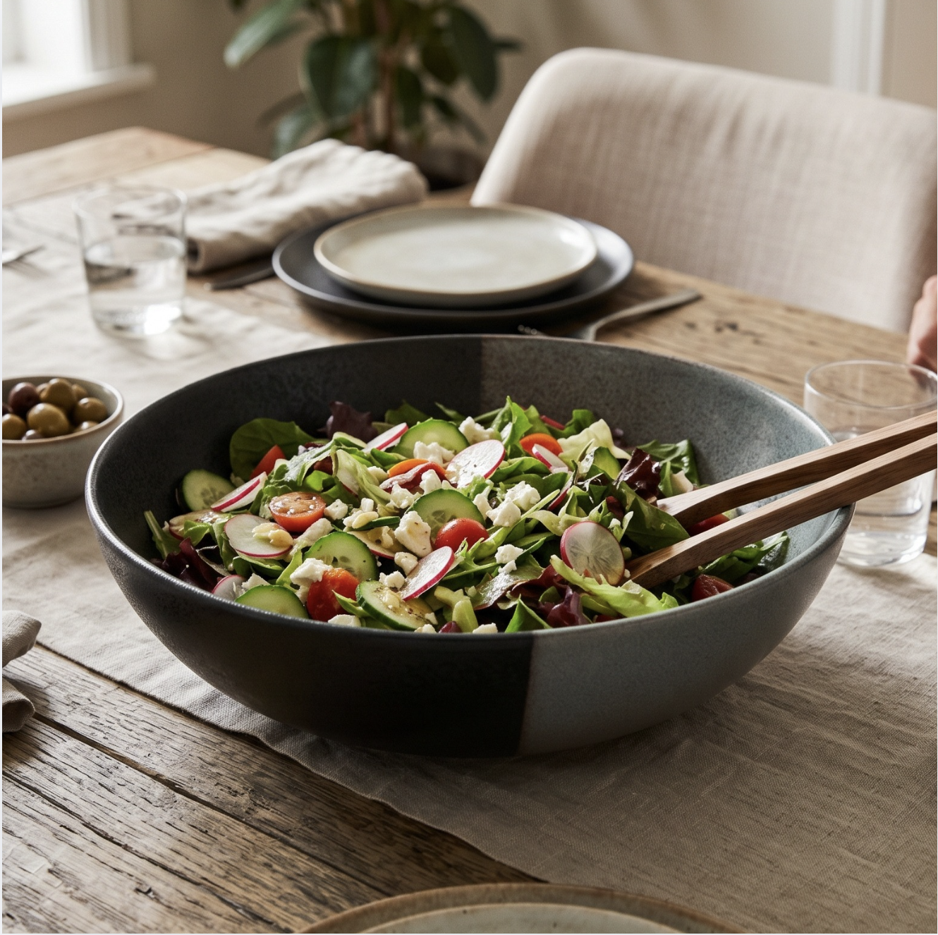 27 or 30cm Umi Porcelain Serving Bowl