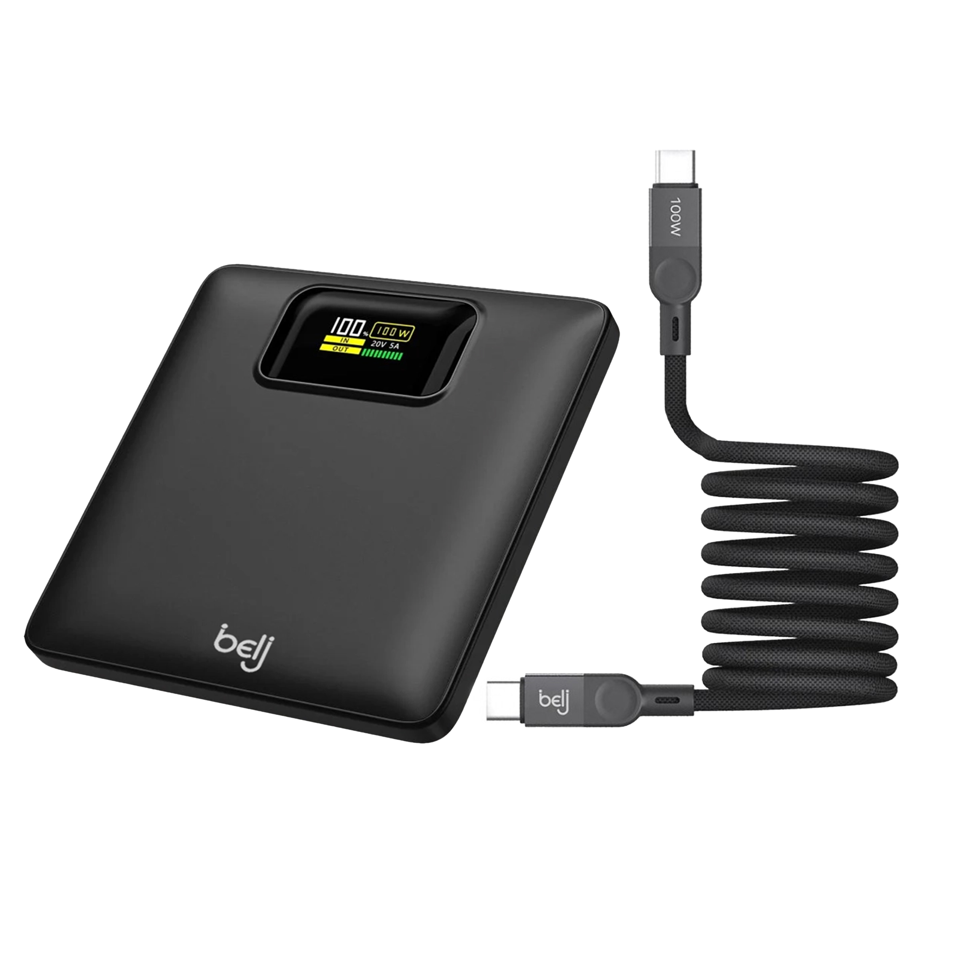 25000mAh Power Bank with 100W Magnetic Charging Cable