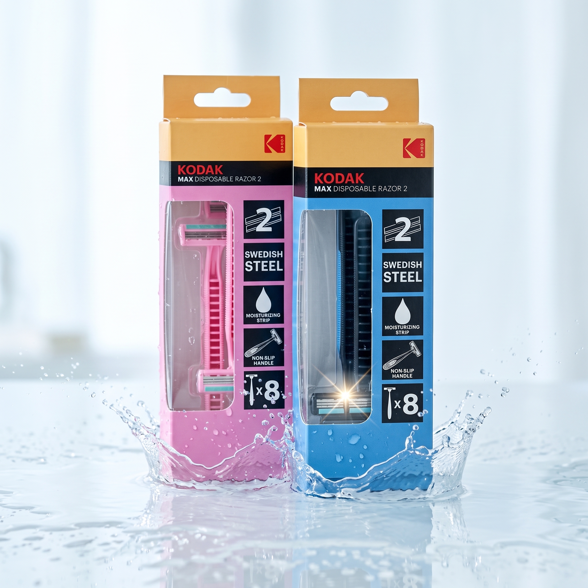 4x 8's Disposable Razors with Aloe Strips