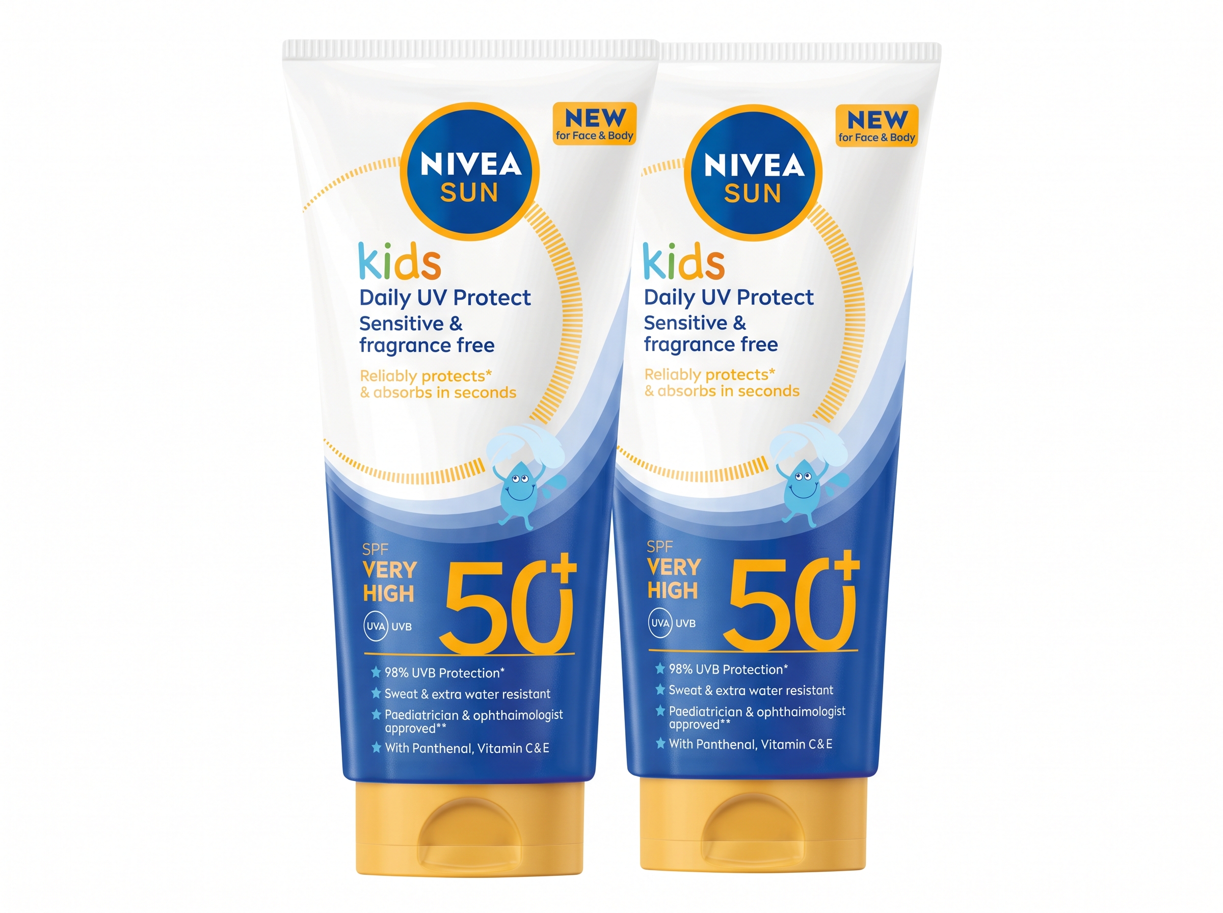 2x 100ml SPF50 Face and Body Creams