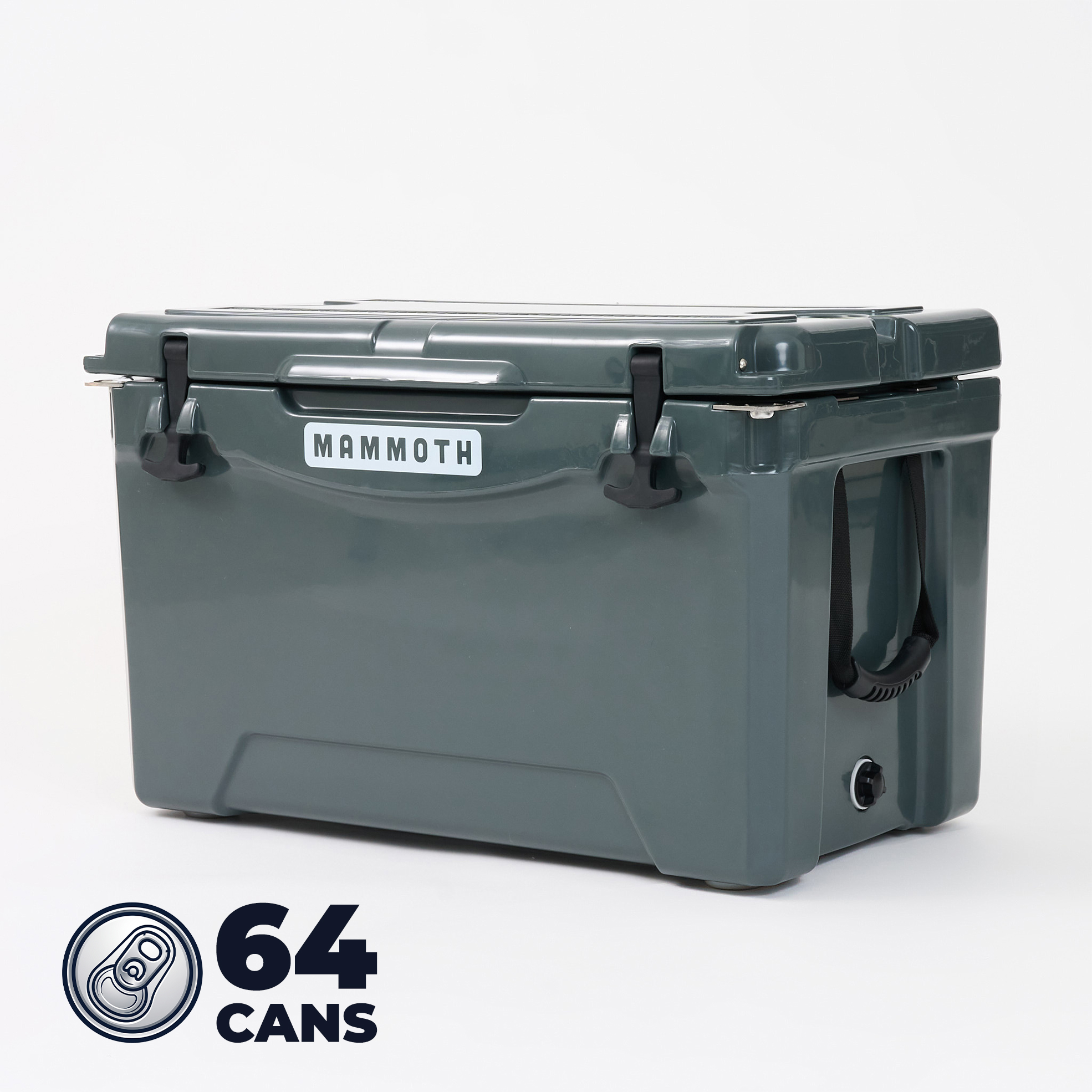47L Heavy-Duty Outdoor Cooler Box - Charcoal