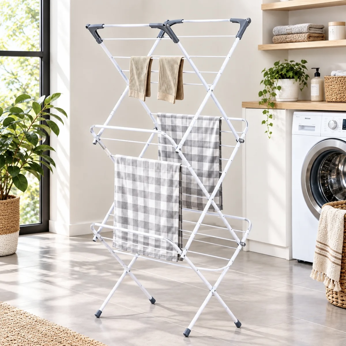 3-Tier Foldable Clothes Airer