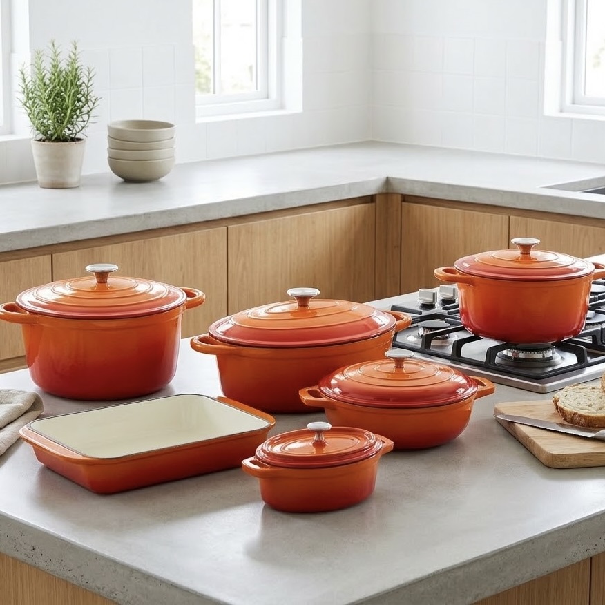 5-Piece Cast Iron Cookware Set