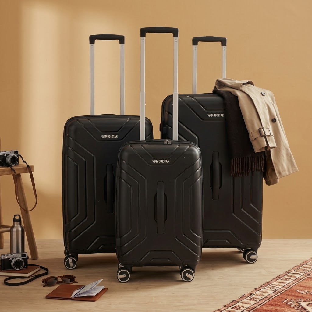 3-Piece Hard Shell Luggage Set with TSA Lock