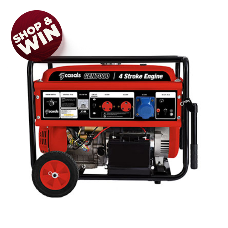 5700W 4 Stroke Portable Generator with Recoil Start (Model: GEN7000)