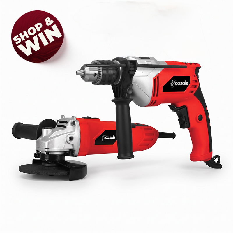 500W Angle Grinder and Impact Drill Combo