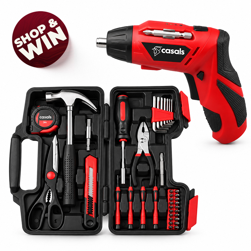 39-Piece Hand Tool Set and Cordless Screwdriver Combo