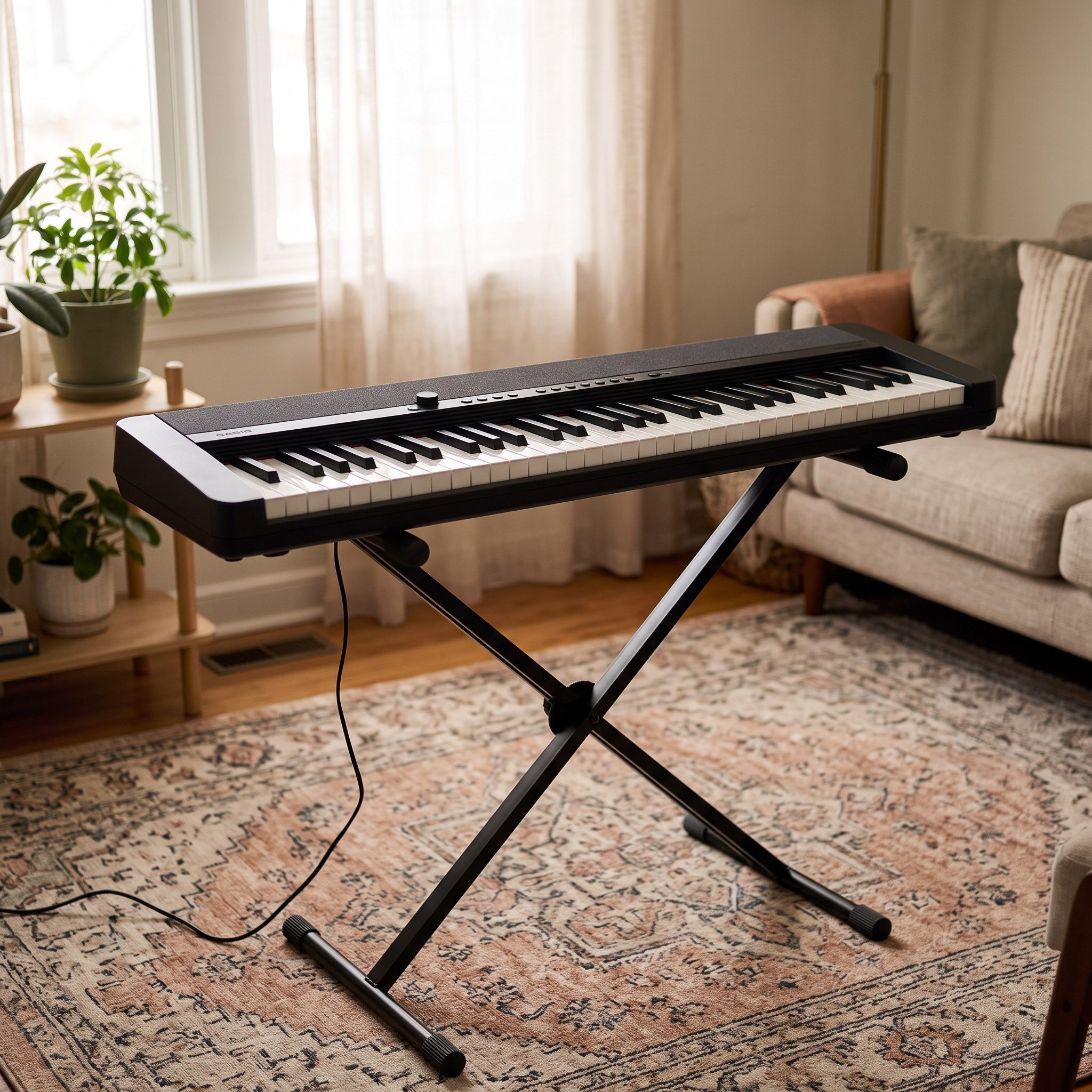 61-Key Casiotone Electric Keyboard with Single Braised Stand (Model: CT-S1)
