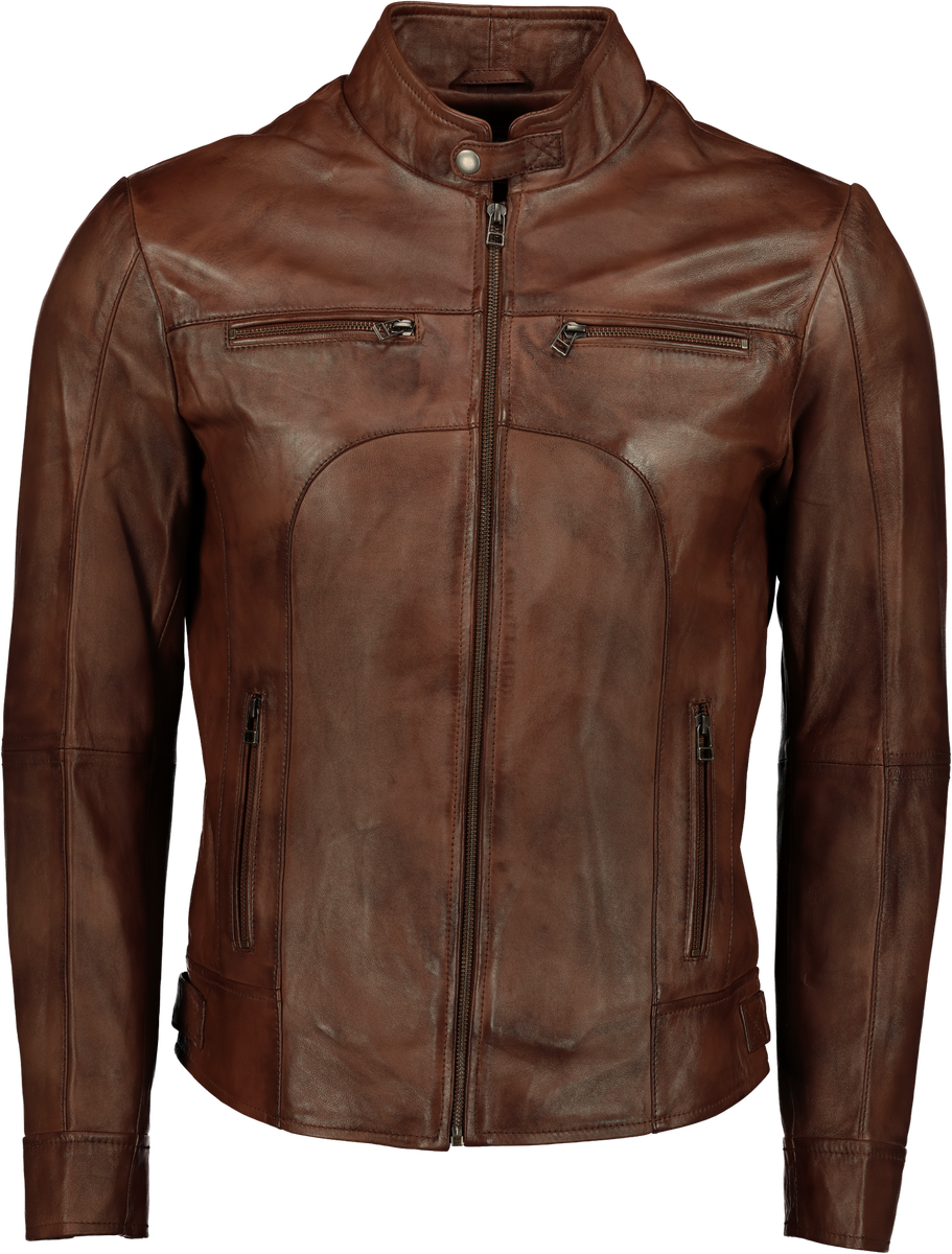 Classic Slim Fit Jacket - Tan-Wax Clip