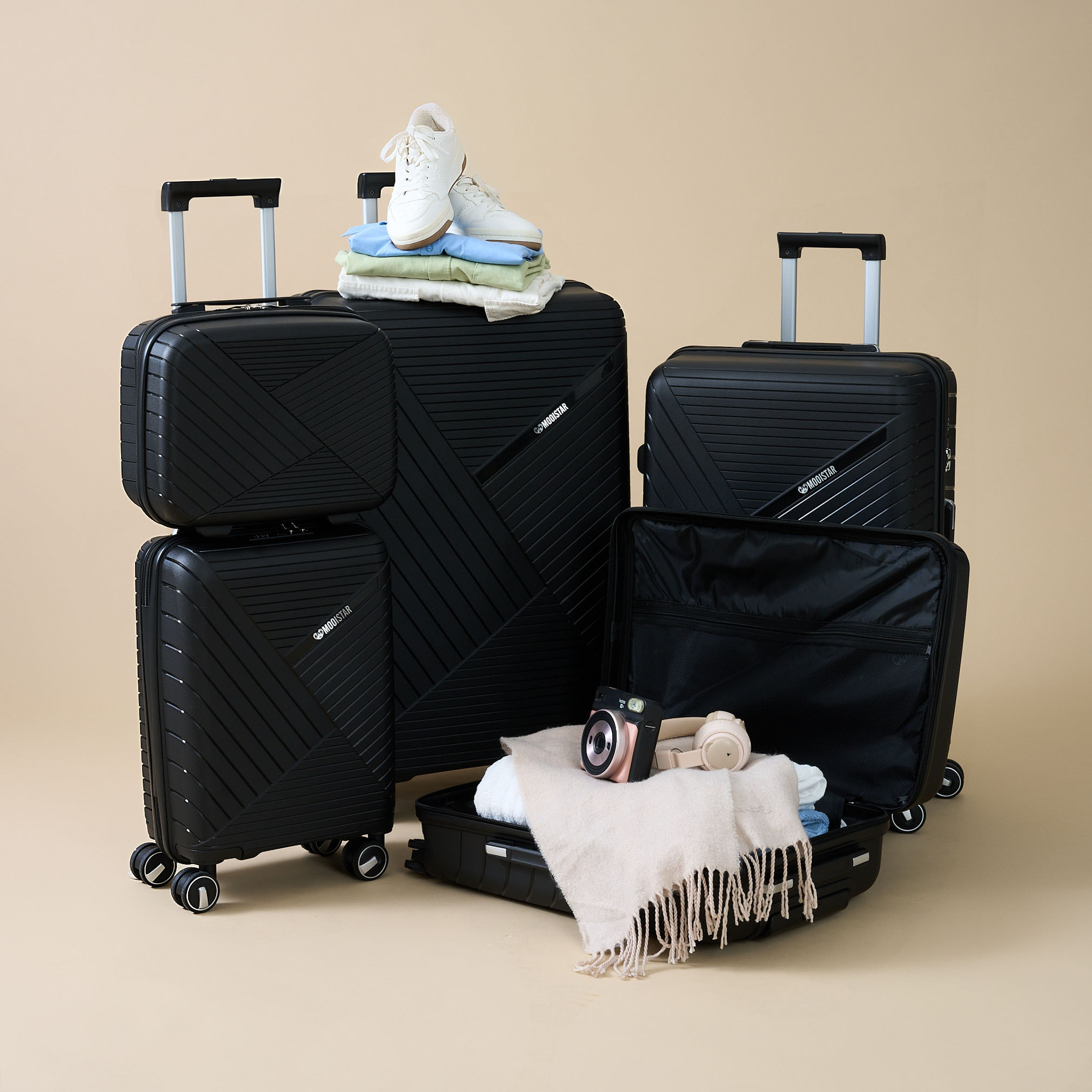 5-Piece Hardshell Nested Luggage Set