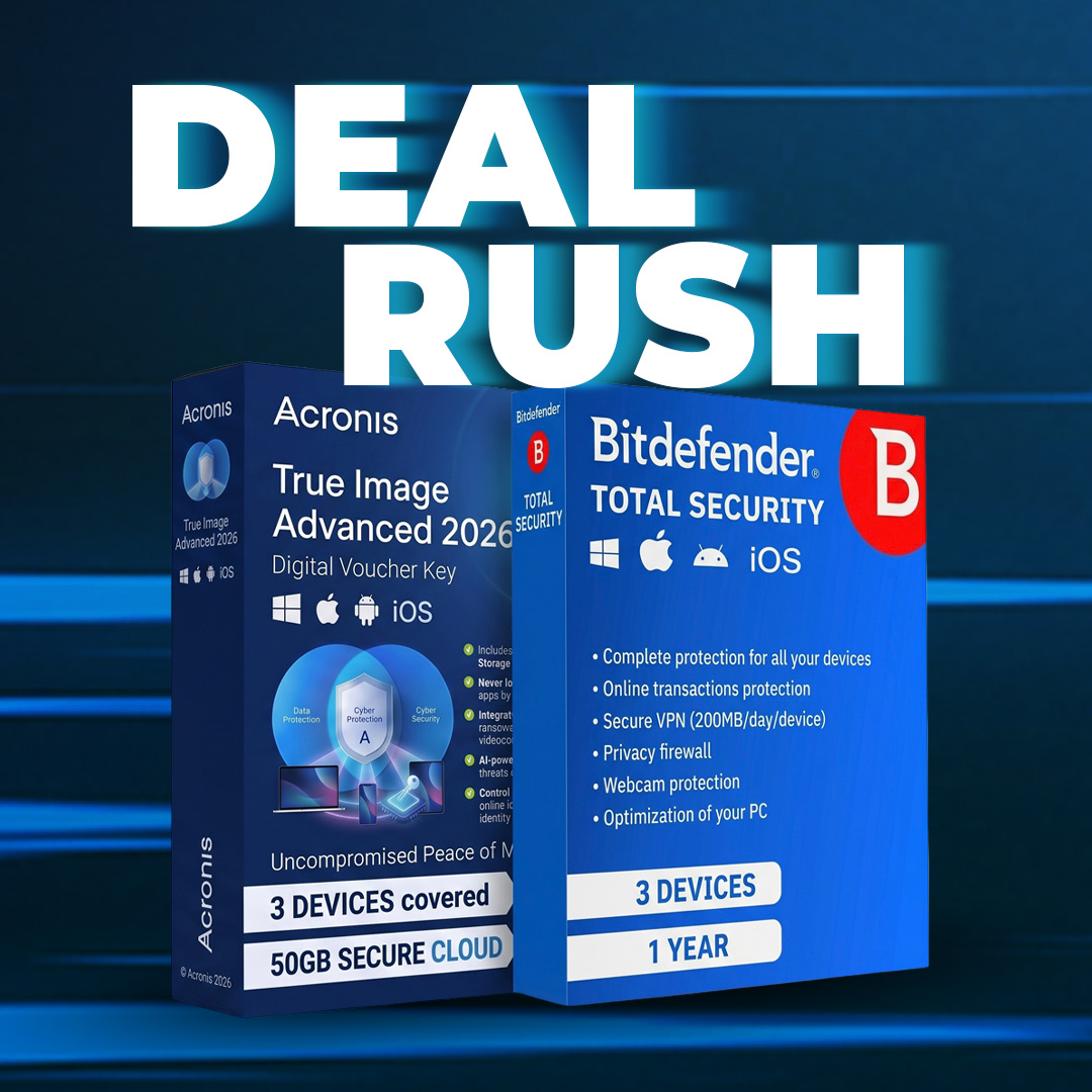 50GB Cloud Backup and 3-Device Total Security (1-Year Plan) Bundle