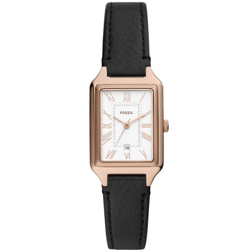 Ladies Raquel Three-Hand Date Rose Gold-Tone Stainless Steel Watch