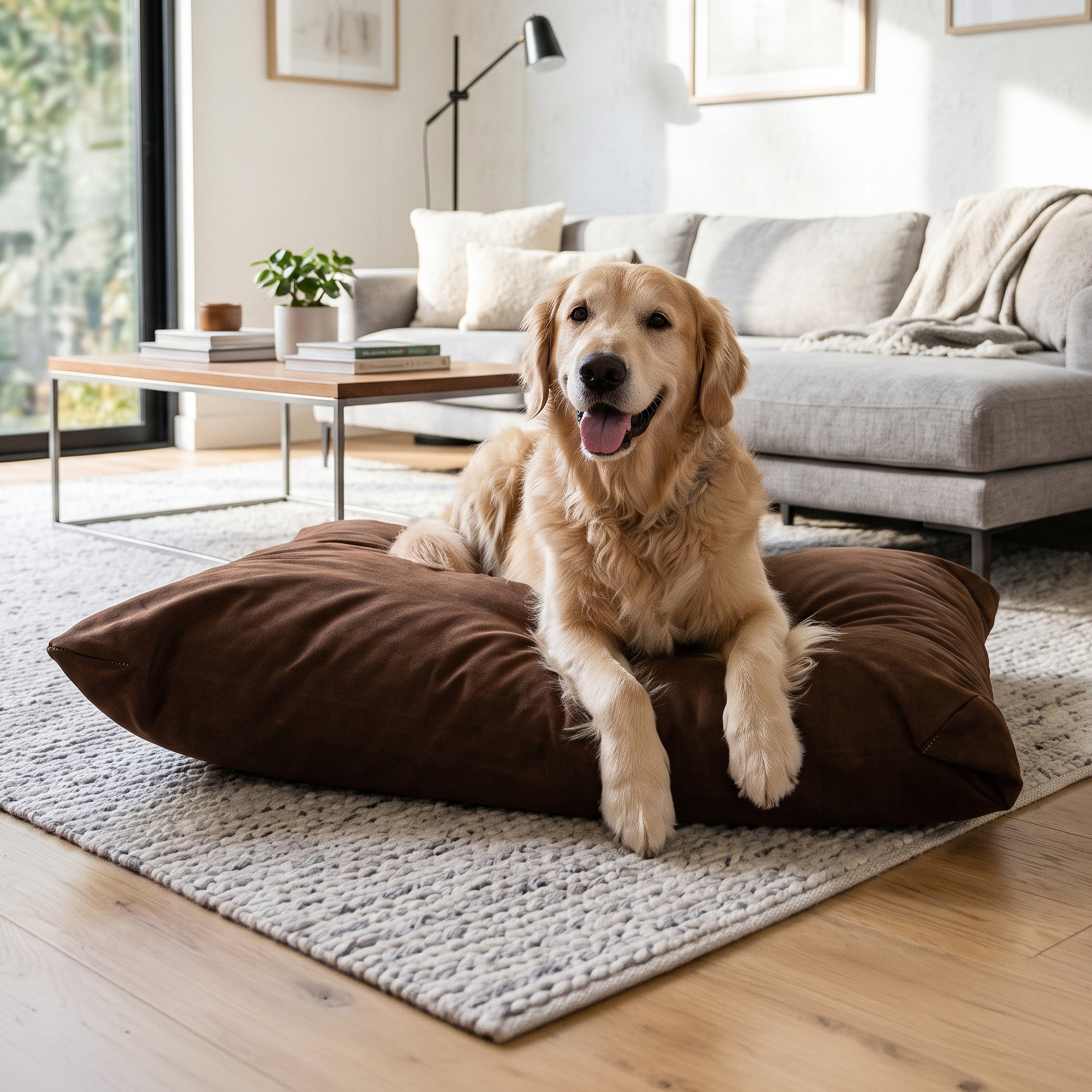 Faux Suede or Waterproof Dog Pillow