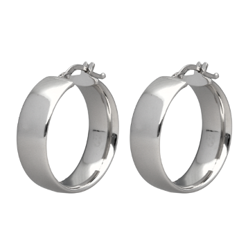 Sterling Silver 7mm Hoop Earrings
