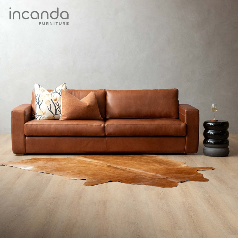 28% off on Clanwilliam 4-Seater Leather Couch | OneDayOnly