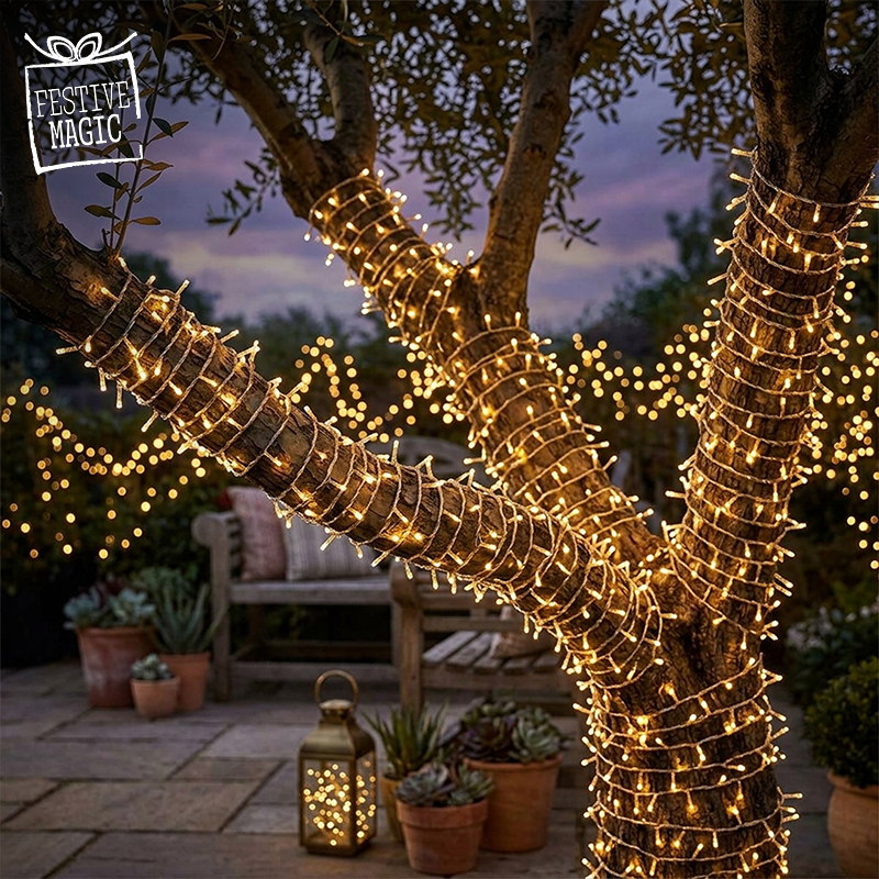 2m Solar LED String Lights