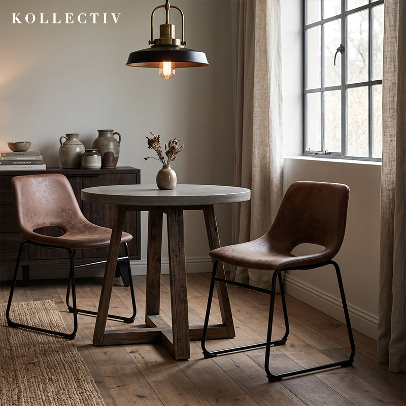 2x Savoy PU Leather Dining Chairs
