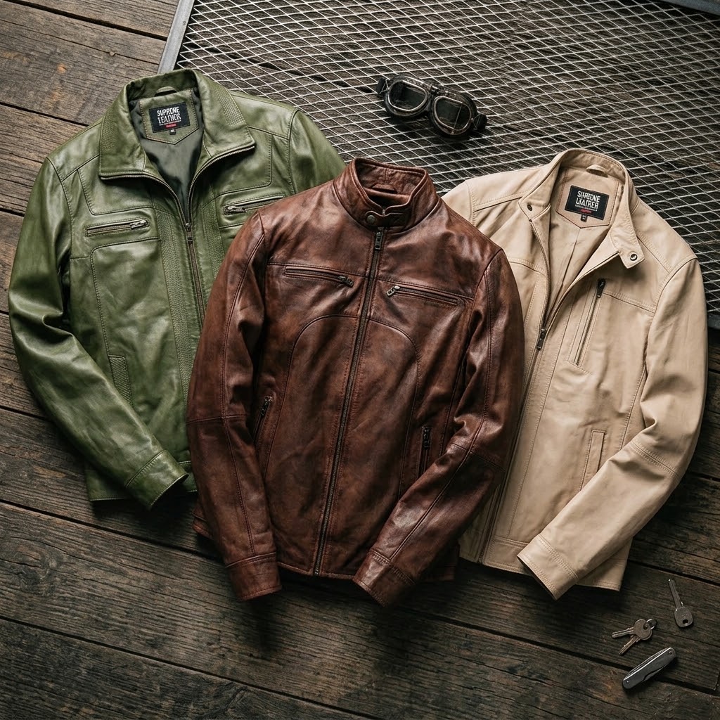 Men's Genuine Leather Jacket
