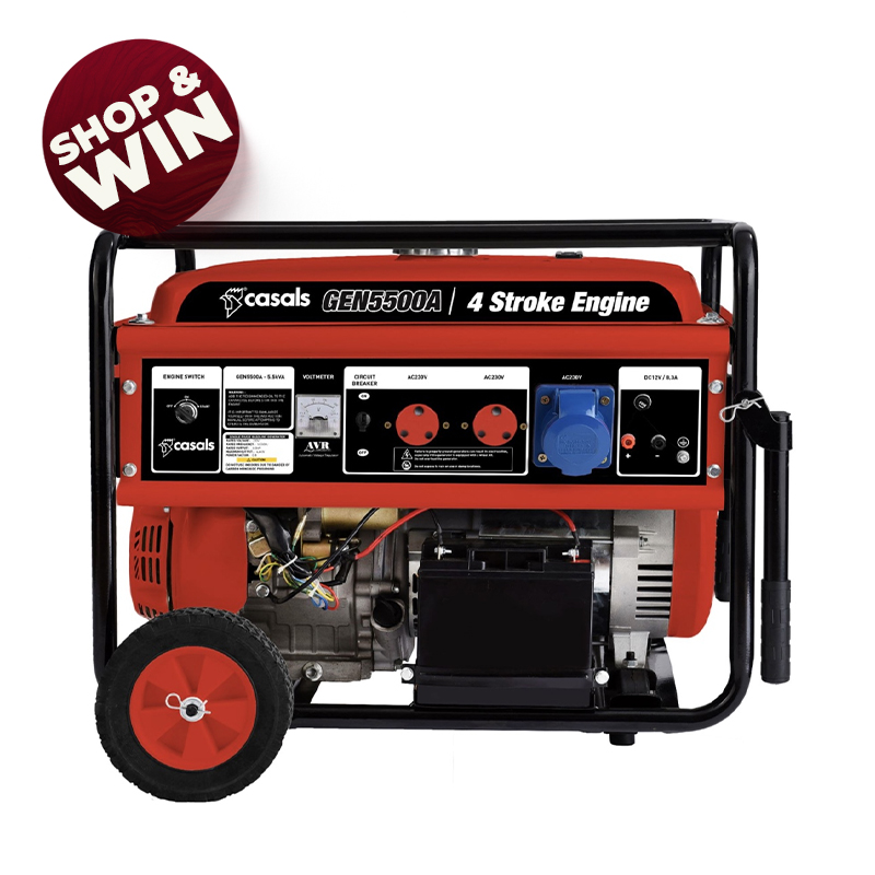 4400W 4 Stroke Single Phase Electric Key & Recoil Start Generator