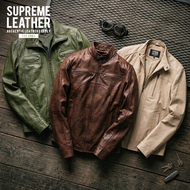 Men's Genuine Leather Jacket