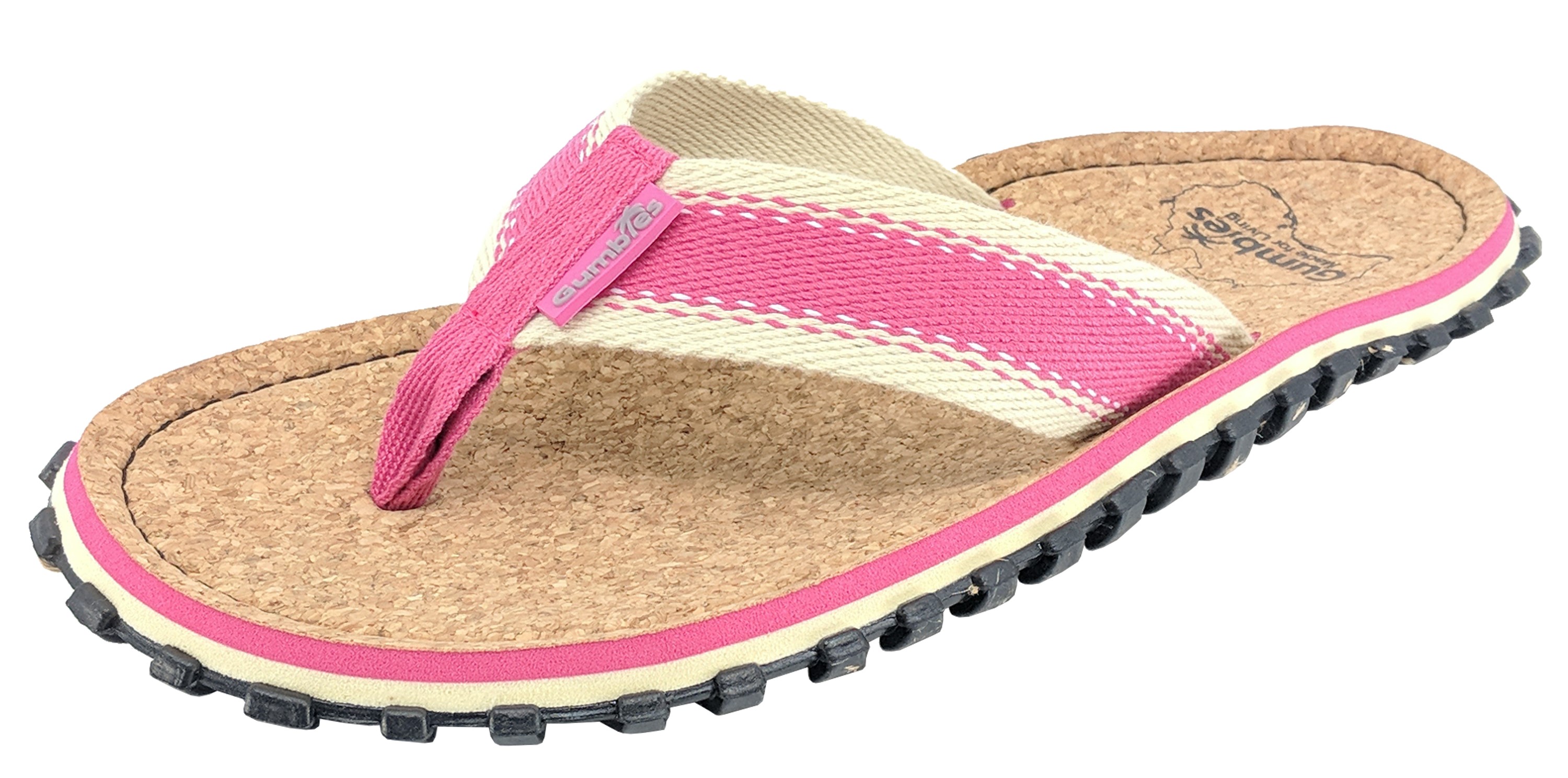 Ladies Cork-Top Recycled Rubber Flip-Flops