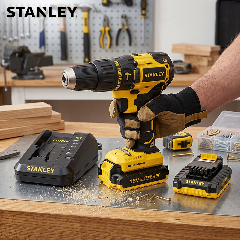 18V Brushless Cordless Hammer Drill with 2x 2Ah Battery In Kitbox (Model: SBH20D2K-B9)