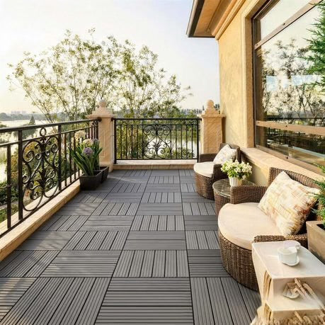 10x Interlocking WPC Deck Tiles