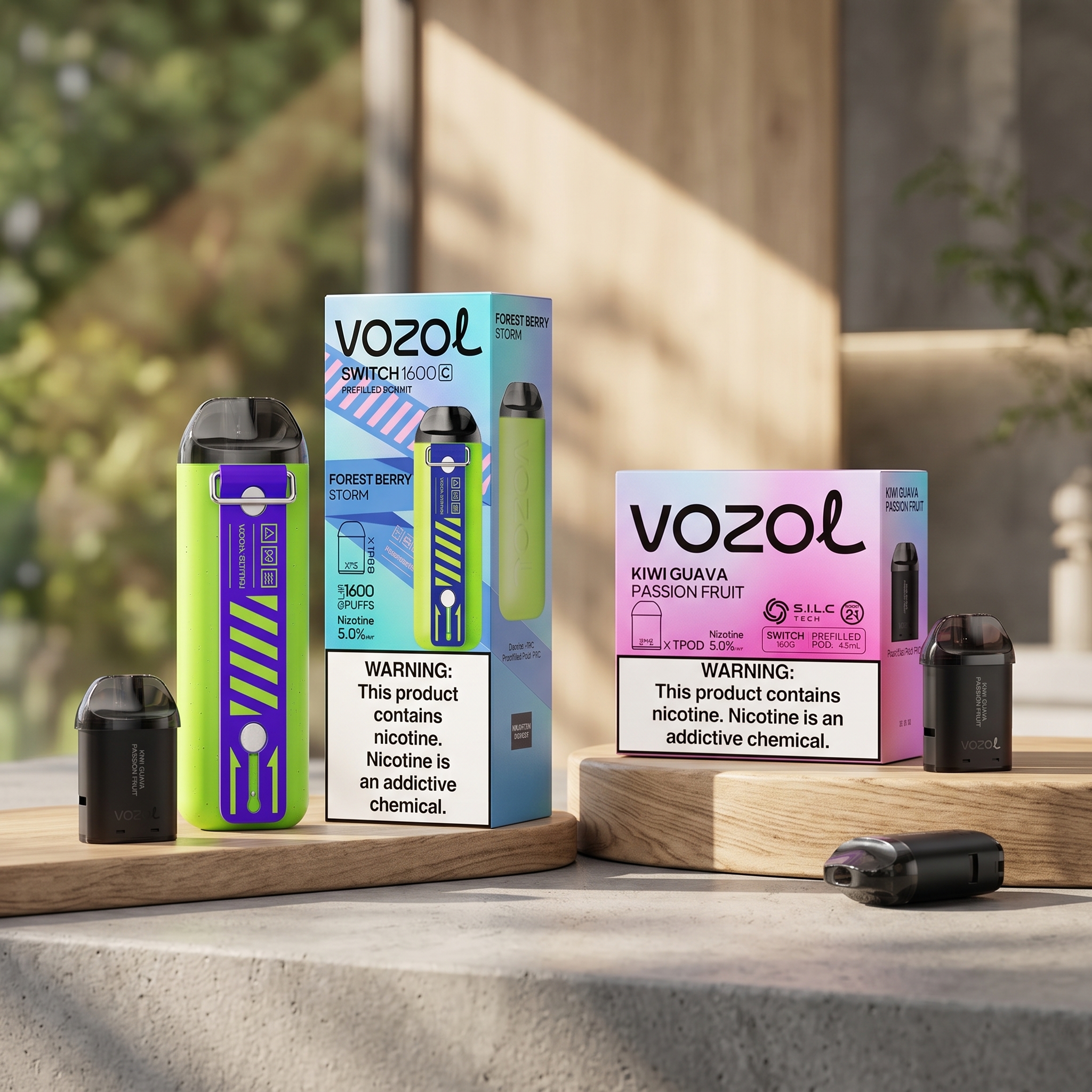 Switch 1600 Puff Vape with 10x Flavoured Pods