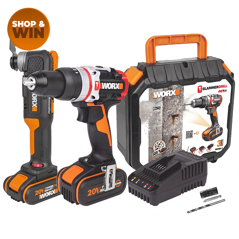 20V Cordless Hammer Drill and Oscillating Mutli-Tool Combo