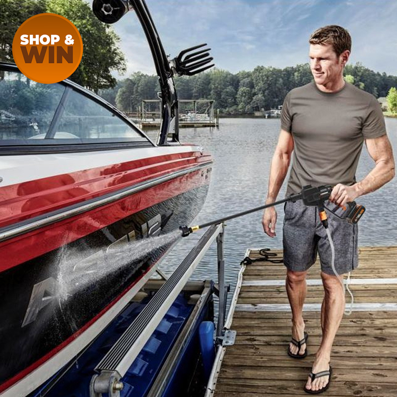 20V Cordless HydroShot Pressure Cleaner Set (Model: WG620E.2)