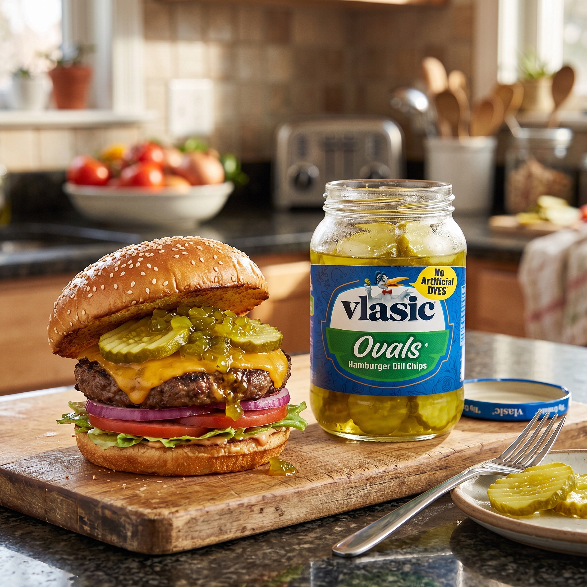 3x 473g Hamburger Dill Chips