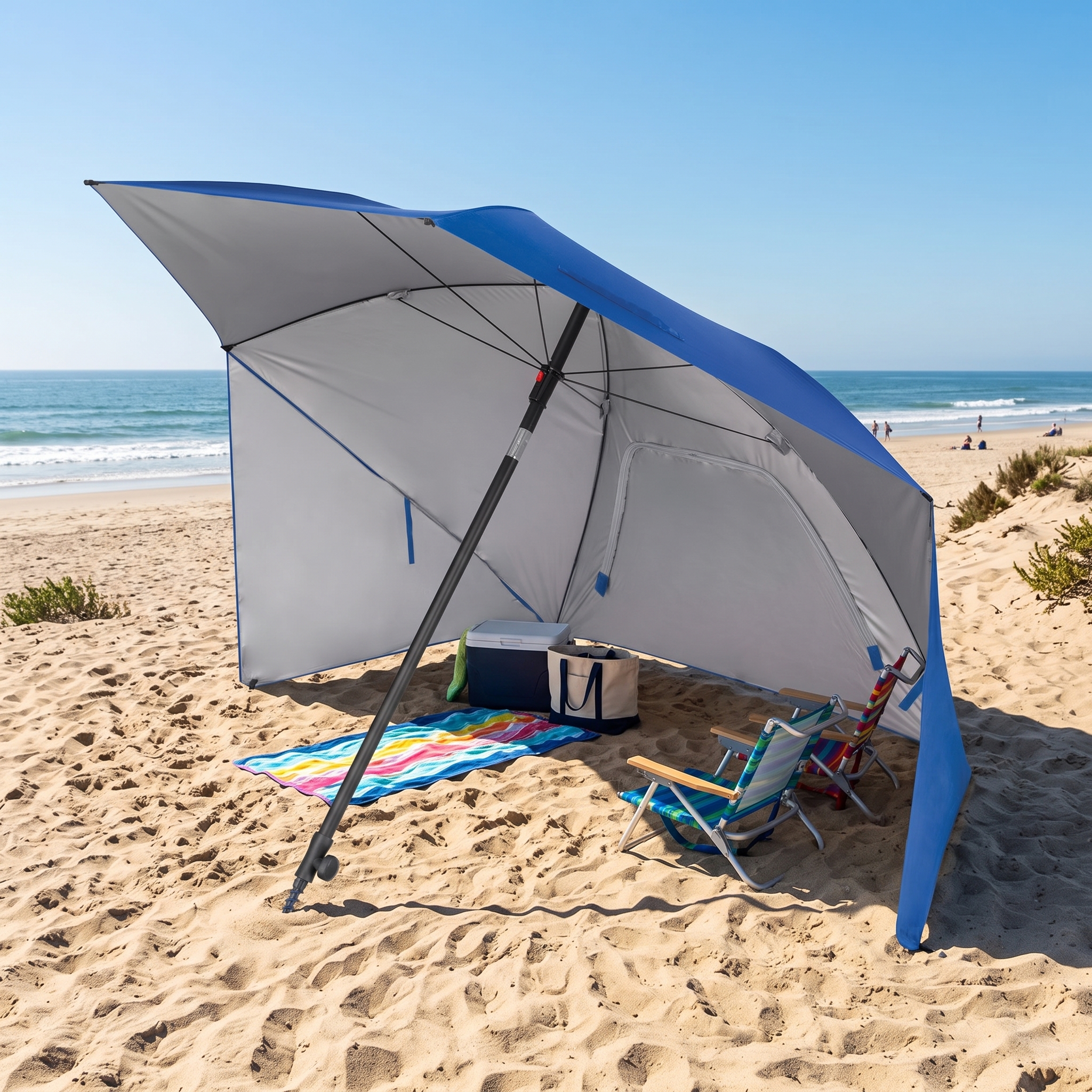 2.4m Ultra UPF50+ Umbrella Weather Protection