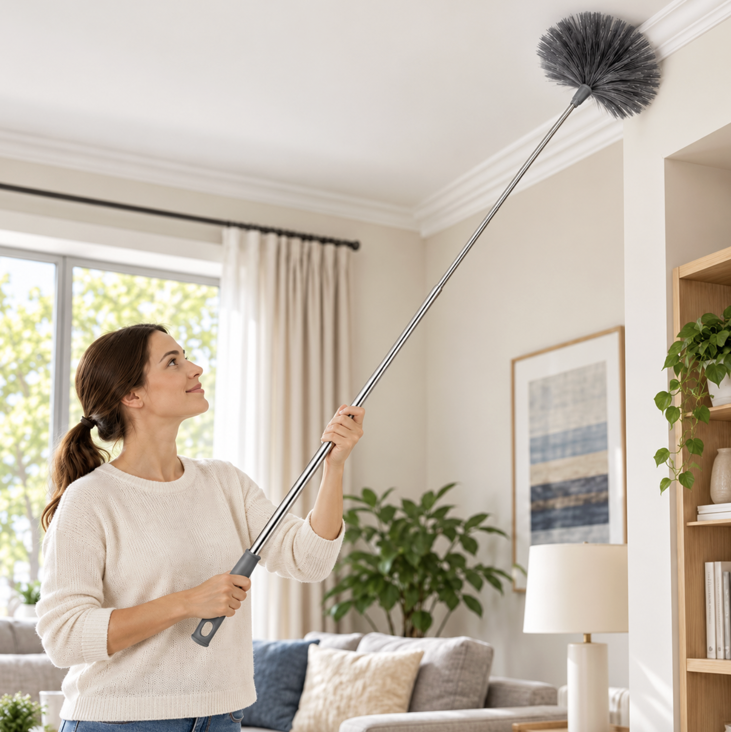 2-in-1 Extra-Length Telescopic Duster