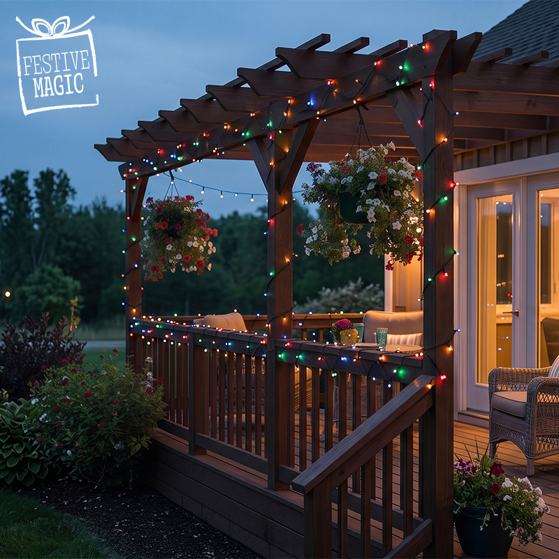 4.95m 100 LED Solar Powered Fairy Lights