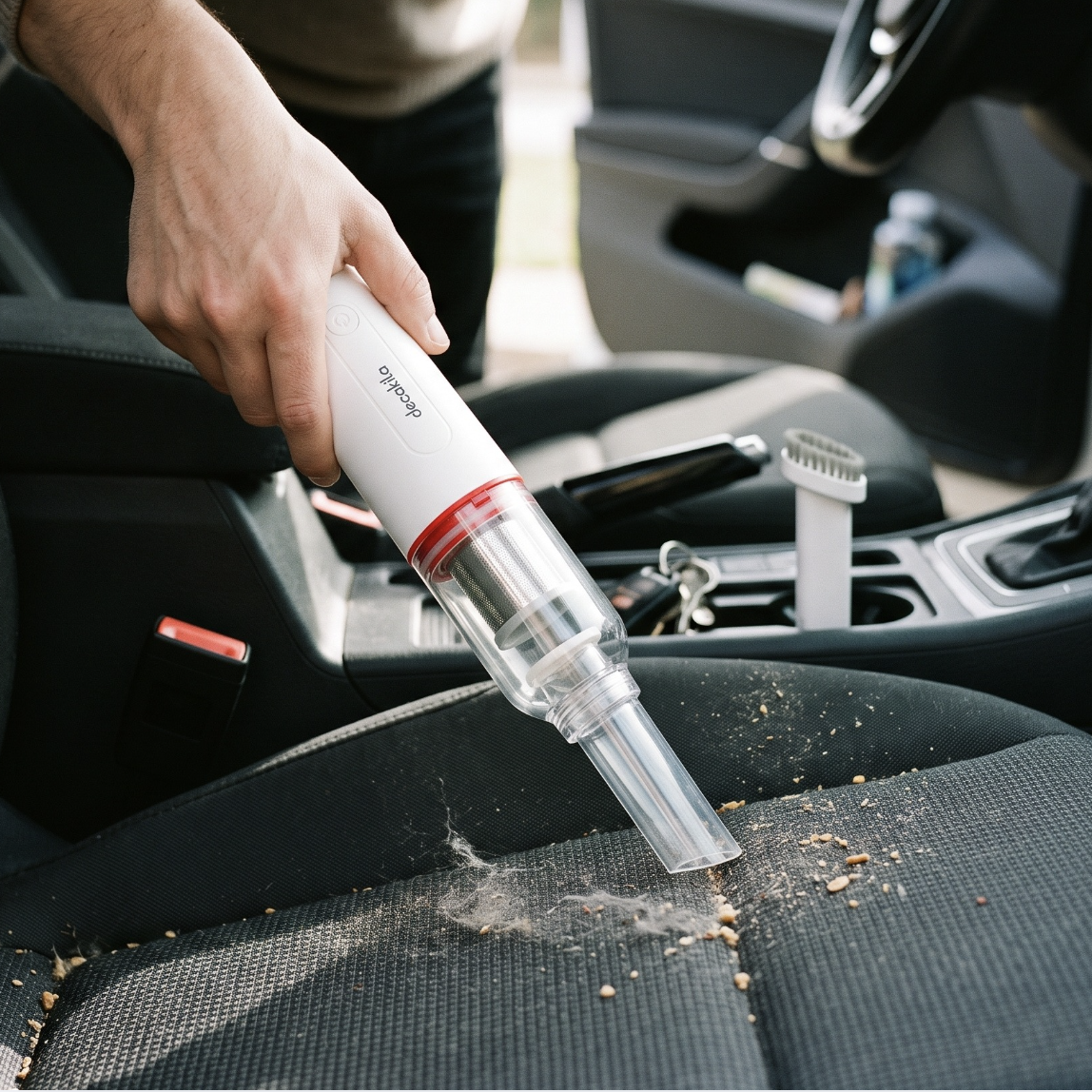 90W Portable Cordless Vacuum Cleaner with Attachments