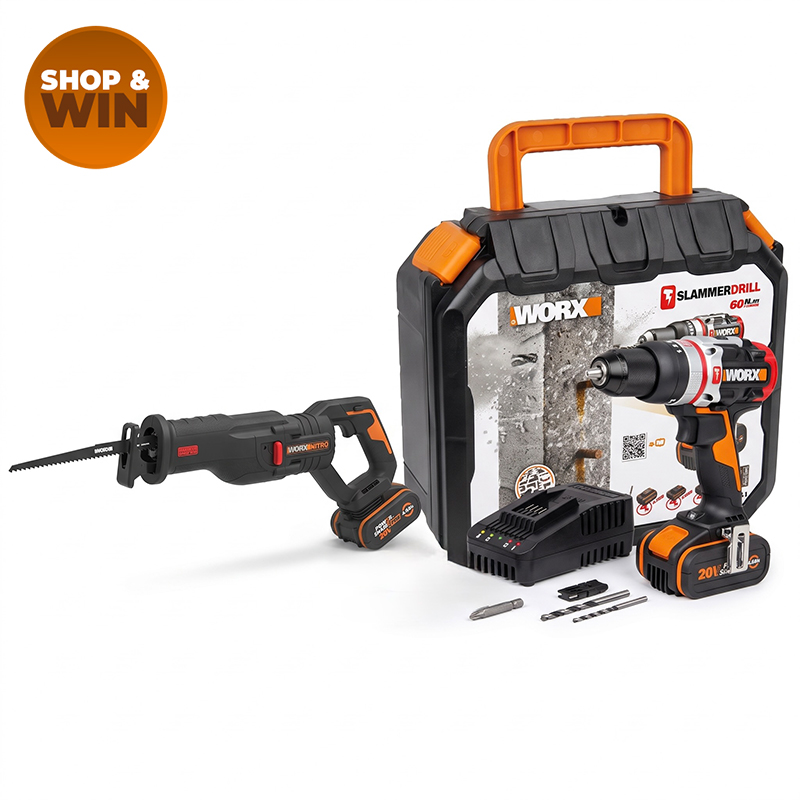 20V Cordless Slammer Hammer Drill and Reciprocating Saw Combo