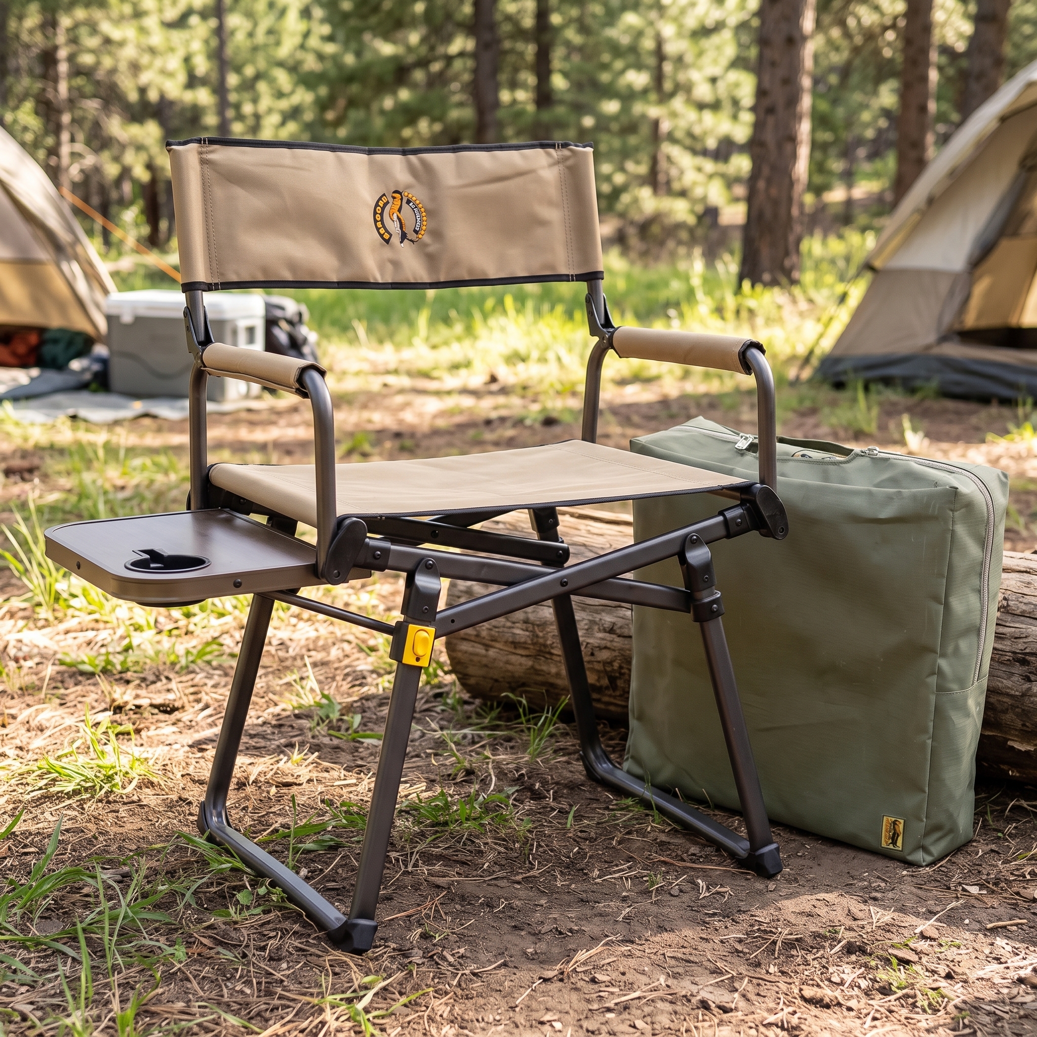 Ultra Compact Folding Directors Chair with Carry Bag