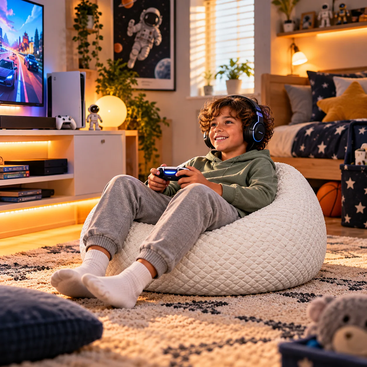 Kid's Crescent Bean Bag