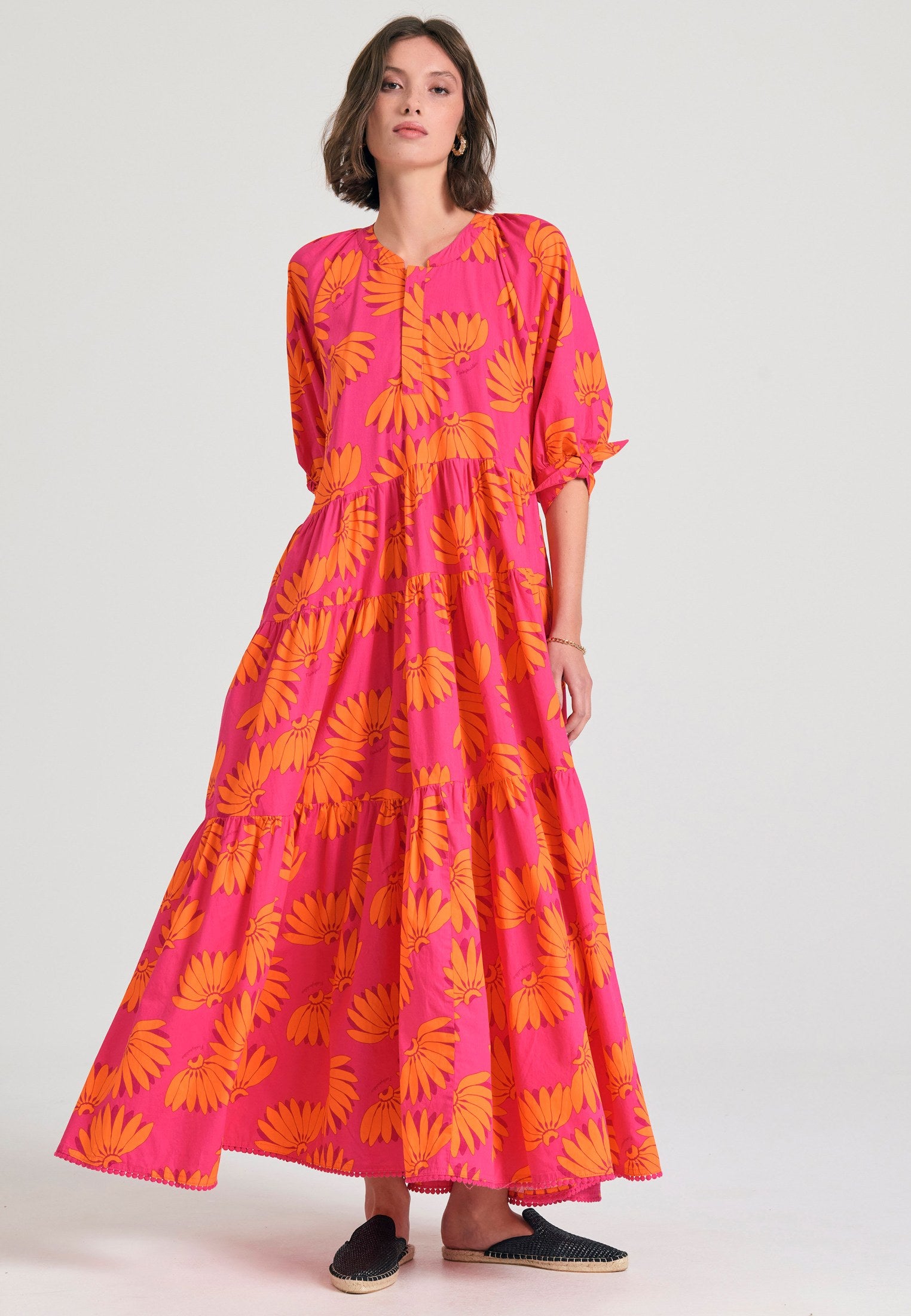 Electric Indigo - Exotic Print Dress