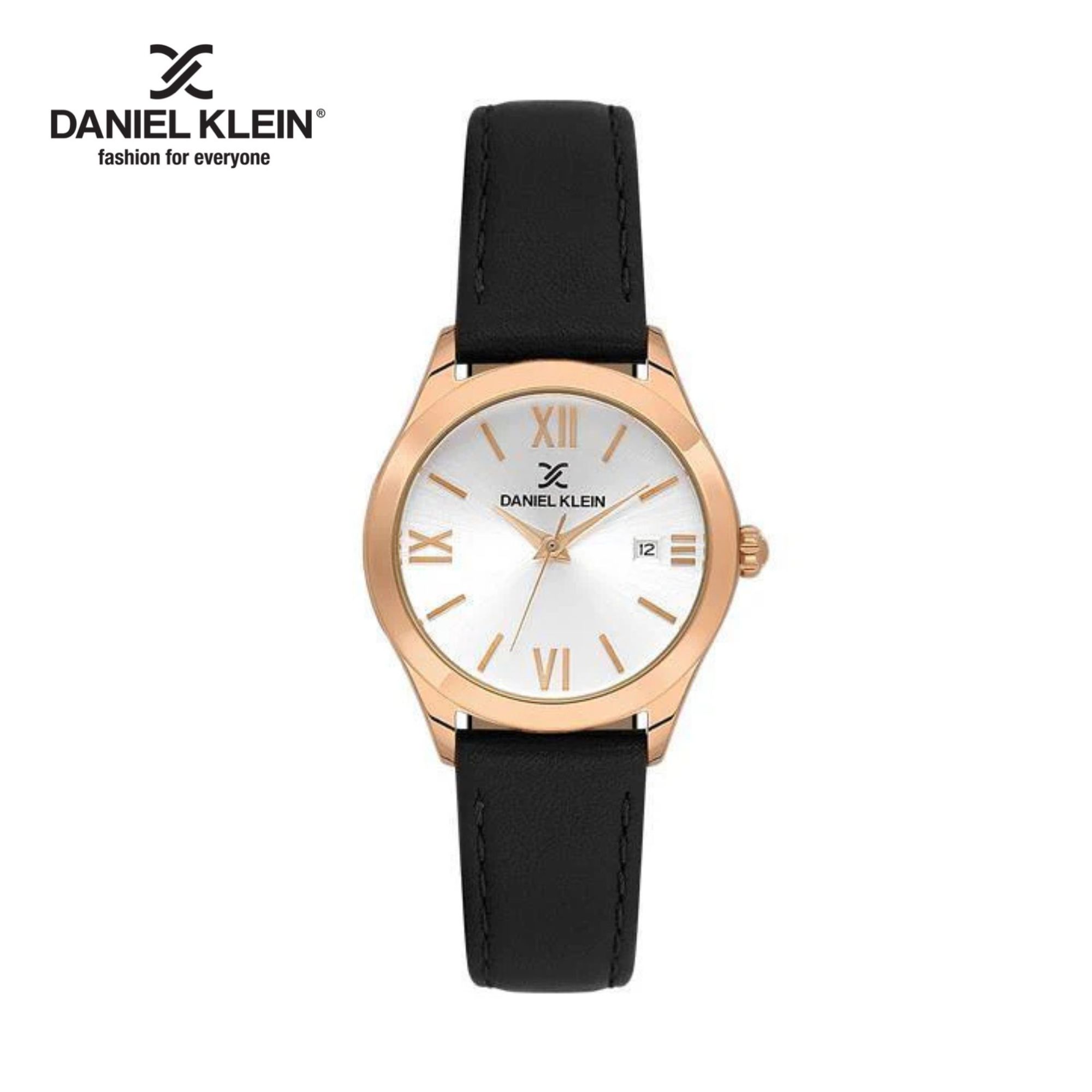 Ladies Genuine Leather 3 Hands Silver Dial Watch