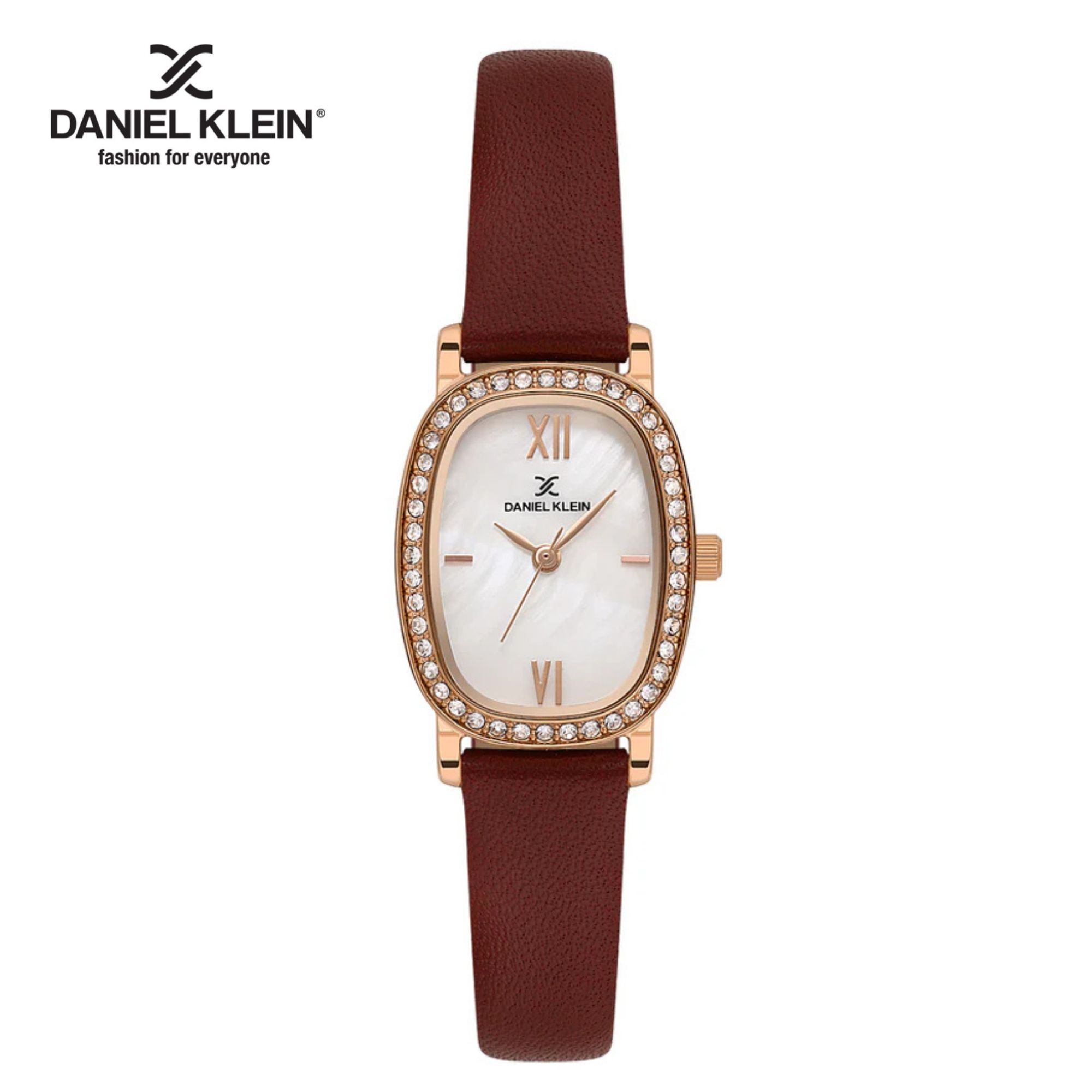 Ladies Leather Diamante Watch