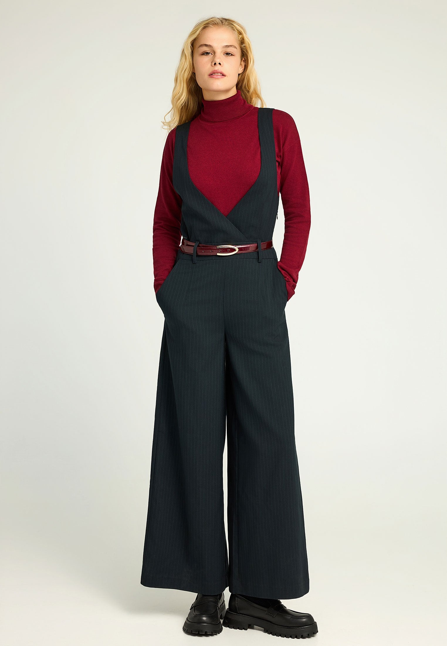 Navy - Stripped Jumpsuit