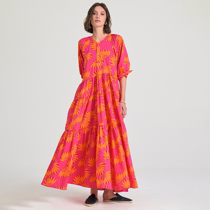 Ladies Loose Fit Midi Dress