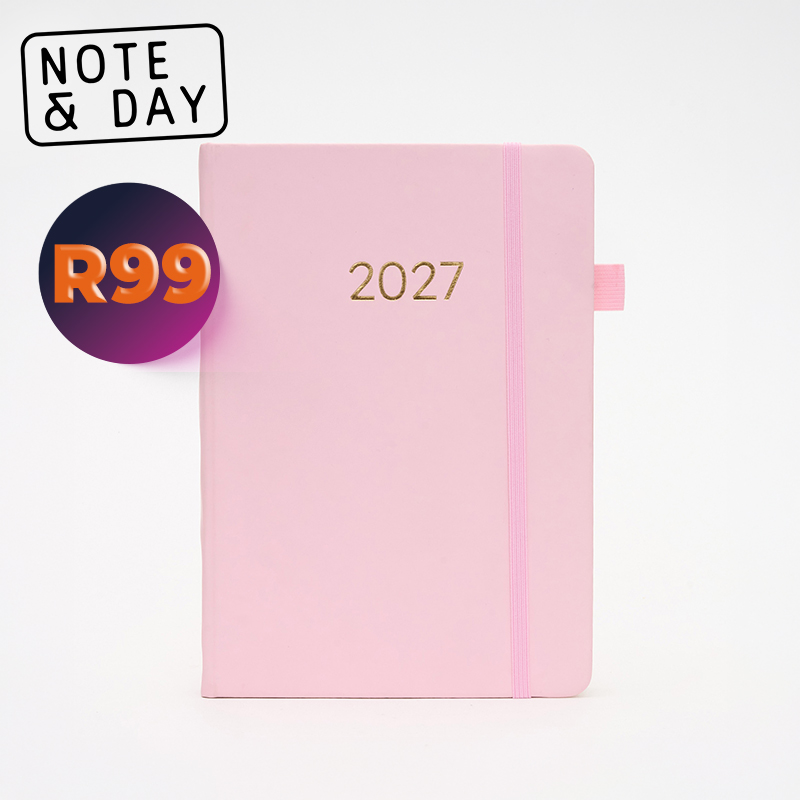2027 A5 Hardcover PU Leather Daily Diary