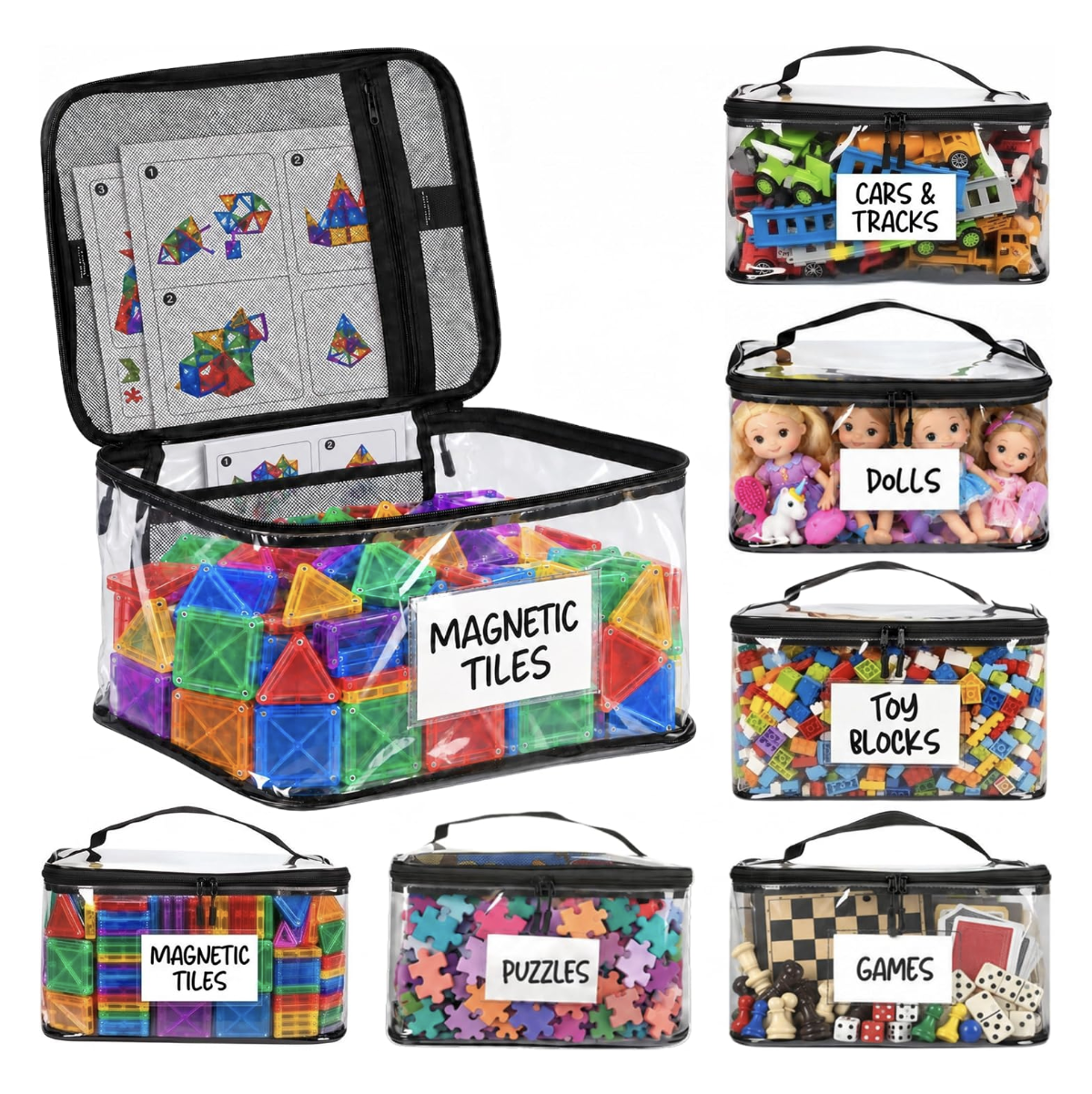Clear PVC Toy Storage Bag