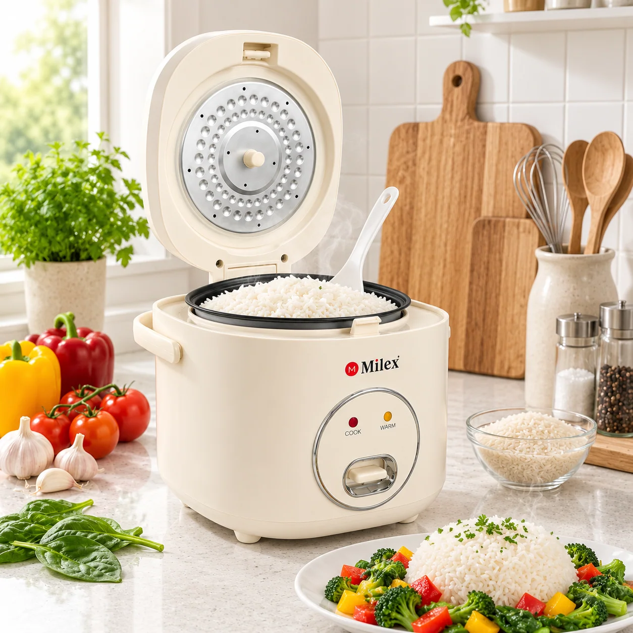 1.2L Multi Rice Cooker with Automatic Keep-Warm Function (MRC100)