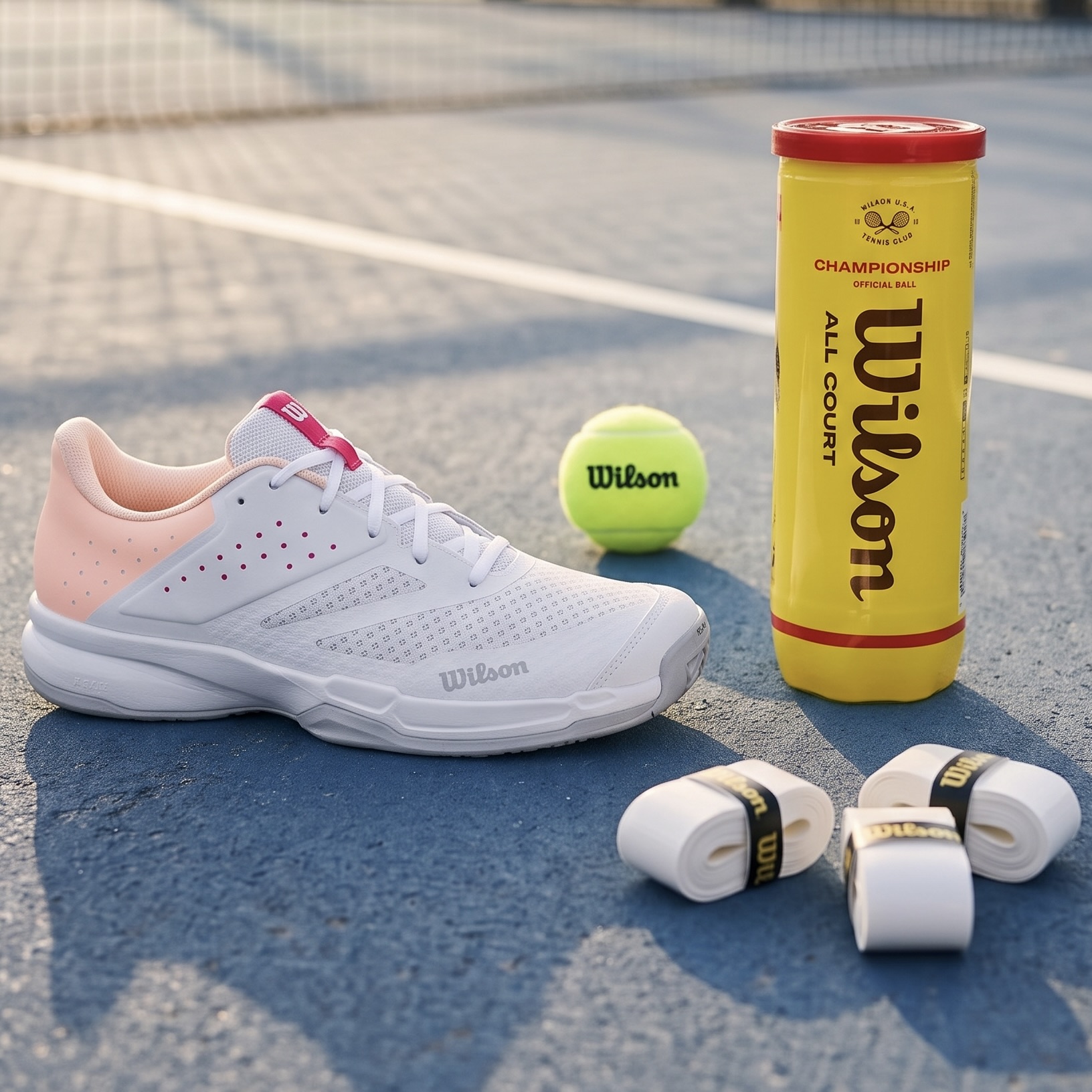 Ladies Kaos Stroke 2.0 Tennis Shoes with Championship Legacy Tennis Balls and Pro Overgrips