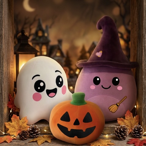 Ultra Soft Halloween Shape Retention Plush Gumdrop Toy